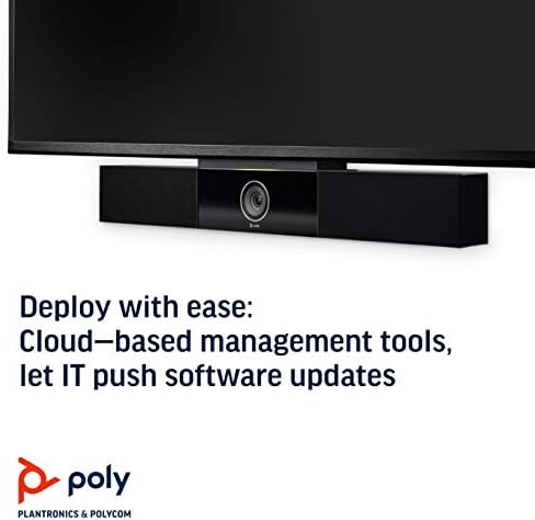 Poly Studio - Sistema de videoconferência USB 4K - Câmera, microfone e barra de alto -falante para pequenas e médias salas de conferência