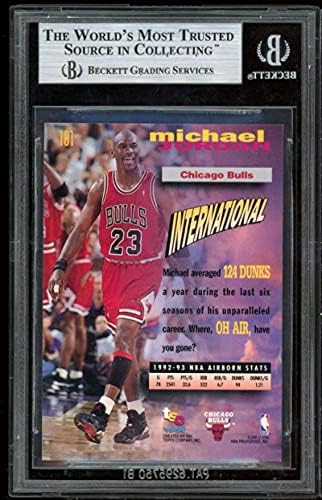 Michael Jordan Card 1993-94 Clube do estádio 1º dia Edição 181 BGS 9