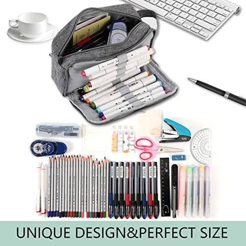 Bolsa de lápis Yatide, caixa de lápis portátil, bolsa de lápis de alta capacidade, bolsa de papelaria grande
