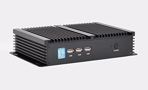 Kaby Lake I7 7500U PC IPC IPC PC PC PC sem ventilador com GBE 4G RAM 128G SSD Suporte Linux/Windows 2 com 7 USB USB3.0 VGA HDMI Rich IO, Alumínio preto
