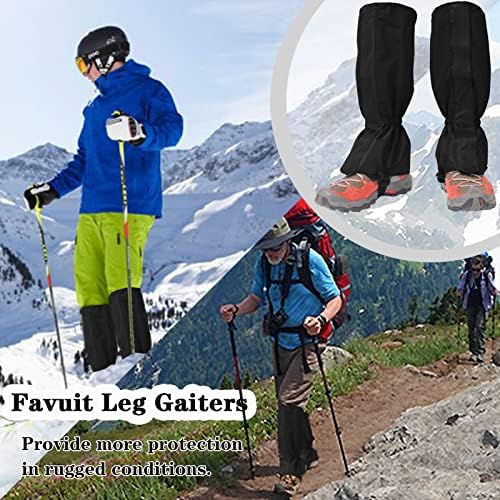 Favituit perna polara homens impermeabilizados mulheres polainas de bota de neve polainas de caminhada de sapatos anti-tear