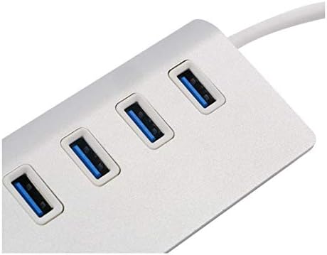 Alumínio 4 porta USB 3.0 Cubs de 5 Gbps de alta velocidade Cabo de adaptador para laptop para PC