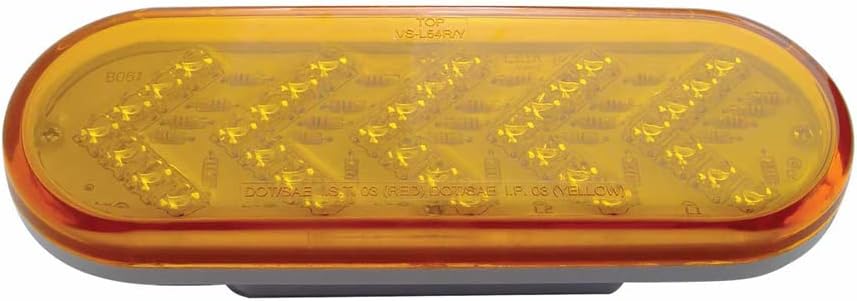 United Pacific 38143 35 Amber LED sequencial oval Turn Signal Light - Lente Amber