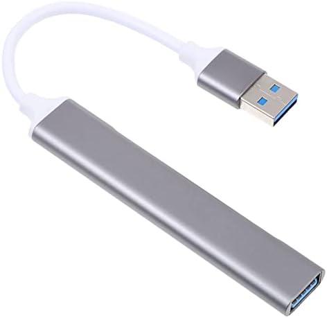 Mobestech splitter USB 4 alumínio por porta USB Laptop Drive Drive Flash Multi -Port Flash para Uso -Extensão de Extensor de