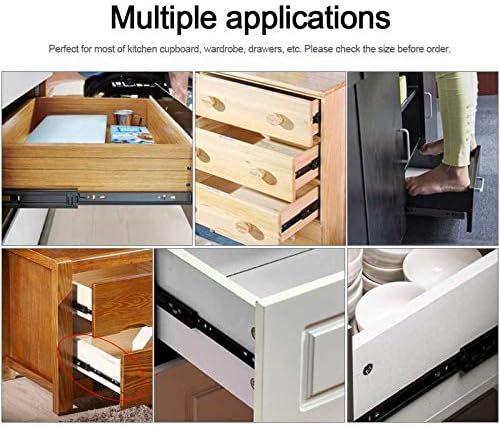 Mini slides de gaveta curta guia de extensão completa gaveta de gaveta de mobília de mobília de mobília de hardware para acessórios para aço de cozinha em casa -