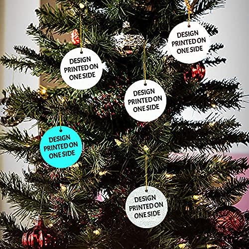 Ornamento de Natal de Quarentena - Ornamento de Natal de Golfe Frisbee - Ornamento de Natal de lembrança, decoração de árvores de