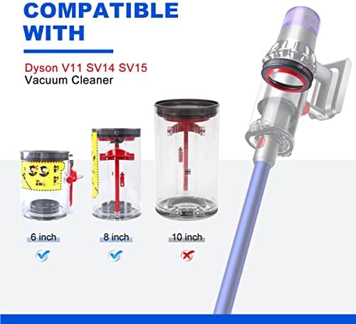 Anel de vedação Lanmu compatível com Dyson V11 V15 SV14 SV15 SV22 Vacuum Cleaner, Peças de substituição de lixo de poeira
