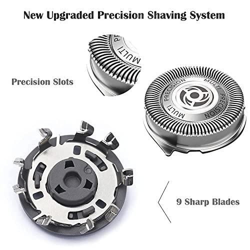 SH50/52 Cabeças de substituição ajustadas para a série Norelco 5000 barbeadores elétricos, cabeças de barbeador elétrico compatíveis