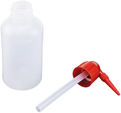 Garrafa de lavagem de cabeça vermelha de 2 pacote CAPYT 250 ml garrafa de lavagem de plástico2.36 × 2,36 × 5,87 Medical Suculent Cleaning Washing Bottle