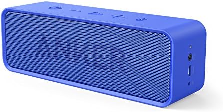 Alto-falante Bluetooth Anker com tempo de reprodução de 24 horas, alcance Bluetooth de 66 pés e microfone embutido,