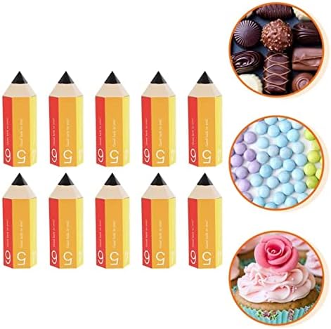 Madine Kids Snacks Presentes de bebê 10pcs Lápis em forma de caixa de doces de caixa