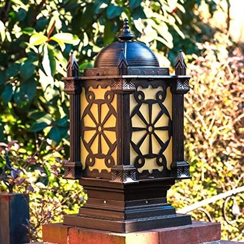 Wybfztt-188 villa coluna lâmpada de cabeça europeia estilo de parede externa porta pós lâmpada ao ar livre garden helavilha iluminação