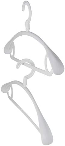 Dedu Plastic Roups Hanger, Plástico de plástico extra largo adulto 360 graus gire o cabide de roupas padrão resistente