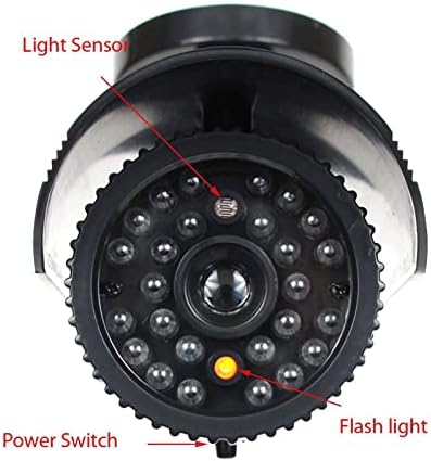 VideoSecu Fake Dummy Security Camera CCTV Home Vigilância IR IR Infravermelho Fake Bullet Camera com luz piscante 1re