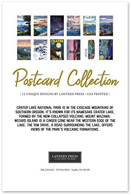 Parque Nacional de Yellowstone da Lantern Press - Conjunto de cartões postais diferentes de cartões postais ilustrados de mão