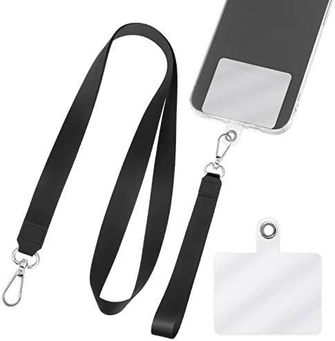 Salangue de telefone para celular para teclas 2 Pescoço de pescoço e punho Tether Lasso Chain de chaves universal âncora de capa para