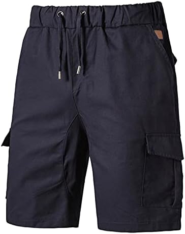 Classic Fit Cargo Short For Men 2022 Moda Elastic Solid Multi-Pocket Multi-Pocket Hucking Cargo Shorts, shorts masculinos de 5 polegadas, shorts masculinos de verão, shorts cáqui-mass