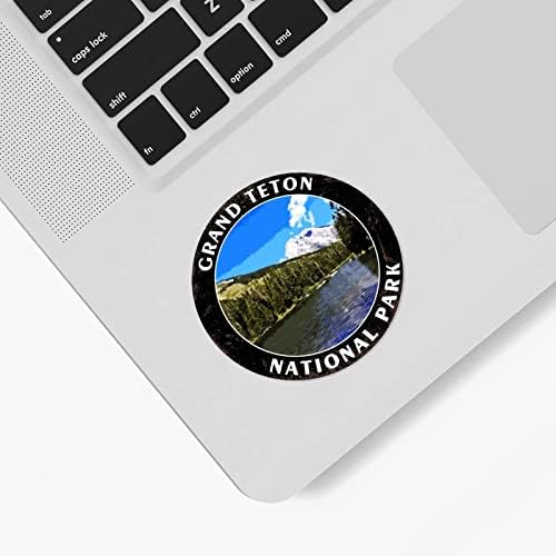 Guangpat Grand Teton Parque Nacional World Landmark Stickers Pack Pack Rustic Travel and alcaminista Decalques 20 PCs Adesivos de