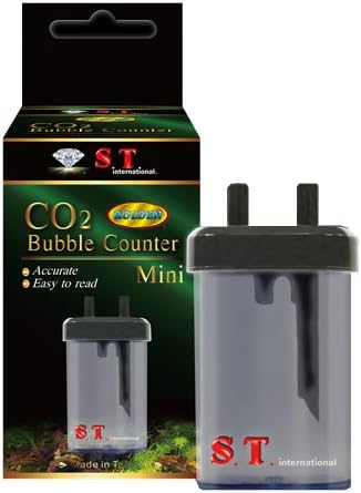 S.T. Contador internacional de bolhas de CO2 de aquário, mini