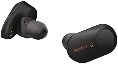 Sony WF-1000XM3 realmente sem fio cancelamento de fones de ouvido com microfone, até 32 horas de duração da bateria, conexão