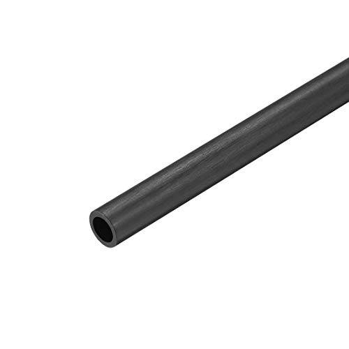 tubo redondo de fibra de carbono uxcell 6mm x 4 mm x 400 mm Tubulação de pultrusão de asa de fibra de carbono para rc.
