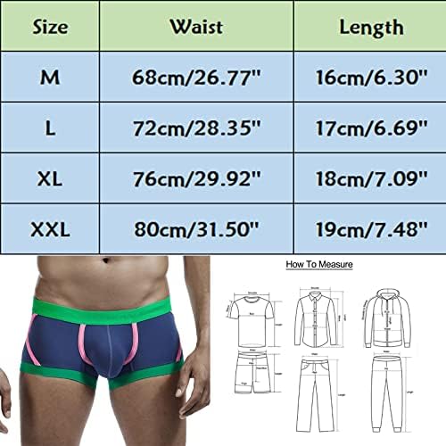 BMISEGM Athletic Rouesthe Men mass respirável confortável cintura baixa sexy respirável colorido de cor sólida shorts homens long long s