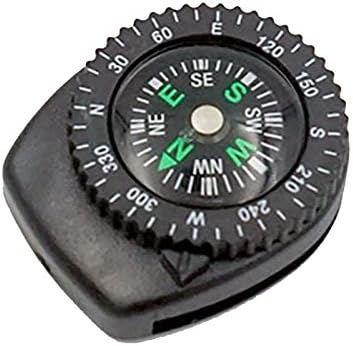Sdfgh mini pulseira bússola bússola portátil relógio destacável banda deslize para caminhada viagens pulseira viagens de sobrevivência