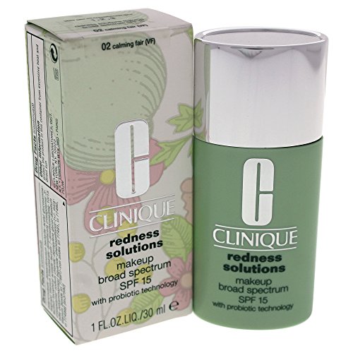 Clinique Redness Solutions SPF 15 Maquiagem calmante para mulheres, mel, 1 onça
