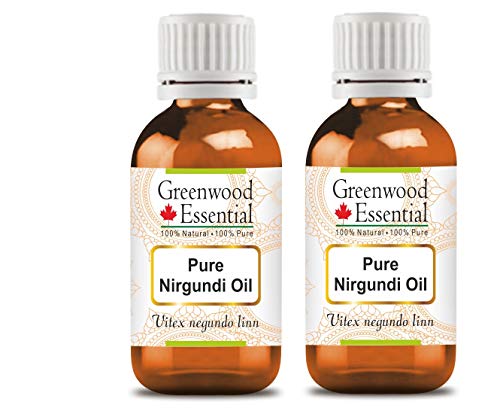 Greenwood Essential Pure Nirgundi Oil Natural Grade para cabelos, pele e aromaterapia 1250ml