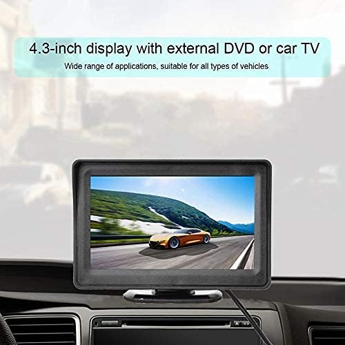 Exibição do carro, exibição de carro LCD colorida de 4,3 polegadas, adicione uma nova janela de resfriamento na tela de carro