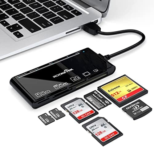 SD Card Reader 7 em 1 leitor de cartões Multi USB3.0 para cartão de memória sd/tf/cf/micro sd/xd/ms leitor de memória/writer/hub para sd sdxc sdhc cf cfi tf micro sd micro sdxc mmc xd uhs-i cartão para Windows/Mac OS/Chrome