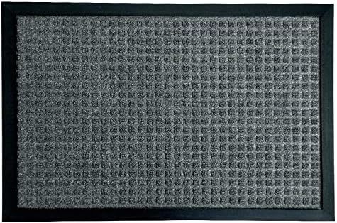 Rubber-Cal 03-202-ZWCH Nottingham Carpet Runner Floor Mat, 4 'x 6', carvão vegetal
