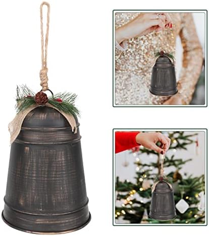 Didiseaon Christmas Bell decorativo de Natal Tree Bell Metal Jingle Bell Pingente de Natal pendurado Bell Ornamento de