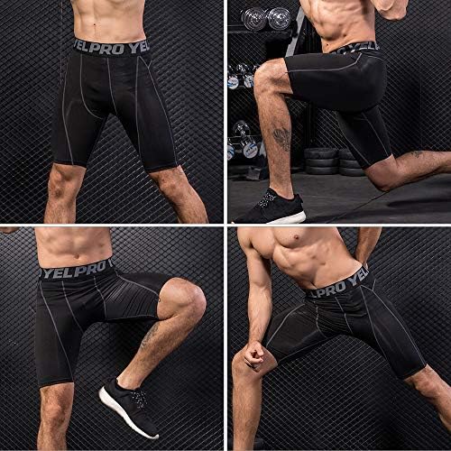 Doorslay Men Sports Shorts Acelerante ativo de roupas íntimas com bolso, 3 pacote