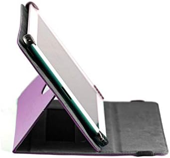 Tampa da caixa de couro roxa Navitech com 360 suporte rotacional compatível com o comprimido da superfície da Microsoft 3 10,8 polegadas