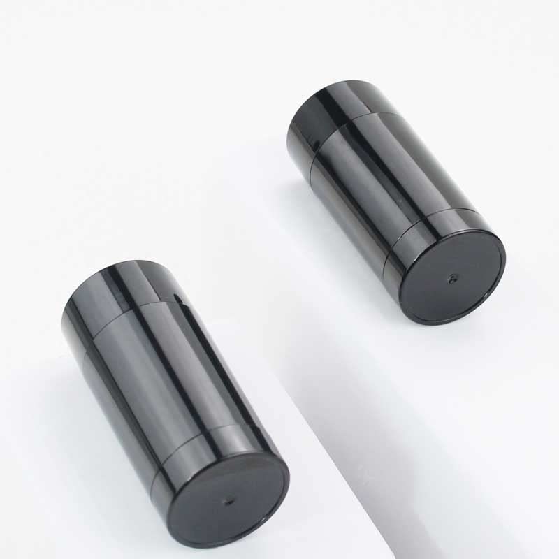 6pcs Black Twist-up Desodorante Tubos de bálsamo de brilho labial vazio Tubos de batom recipiente e DIY viagens de desodorantes redondas
