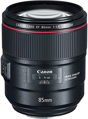 Canon EF 85mm f/1.4L é lente USM, pacote com tripé de alumínio Vanguard Alta Pro 264A