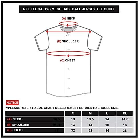 T-shirt de camiseta de beisebol de malha suave da NFL MENH