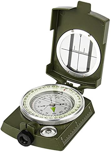 GPPZM Exército Militar de Metal Metal Compass Clinometer Camping Outdoor Tools Multifunction Compass