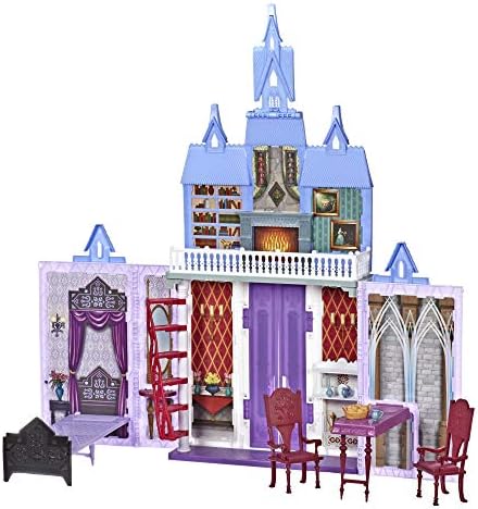 Disney Frozen Dob e Go Arendelle Castle Playset inspirou 2 filme, jogo portátil - brinquedo para crianças de 3 anos ou mais
