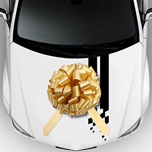Boxhome Big Car Bow 17 Gold Gold Great Gift Ribbon Pull Bows para festa, aniversário, guirlandas de casamento e ganhos,