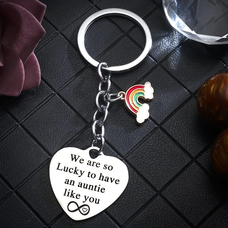 Tia Gift Heart Keychains para mulheres Presentes do Dia das Mães Para Tia Tia Tia Aniversário Presentes Dia dos Namorados