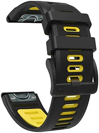 Soumix 22mm 26mm de relógio inteligente Banda para Garmin Fenix ​​6 6x Pro 5x 5 Plus Strap de liberação rápida para Garmin D2/D2 Delta PX Silicone Bracelet