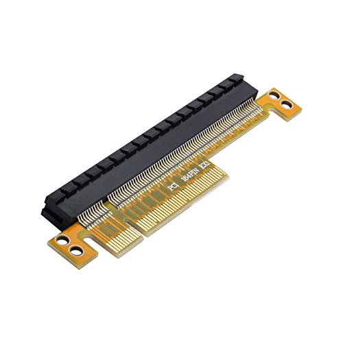 Adaptador Cy PCI-E PCIE RISER Adaptador PCI-E Express 8x a 16x Male para fêmea Riser Card Adaptador