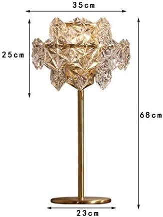 Wybfztt-188 Modern Crystal Table Lamp Bedroom Lâmpada de cabeceira criativa Romântica Romântica High End Sala Tabel