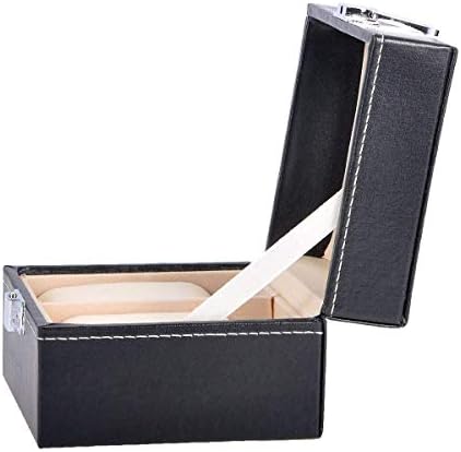 GoBetterhome Brown Leather 6 Watch Box Case Organizer Storage para homens e mulheres