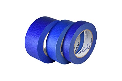 Embalagem IDL de 2 polegadas x 60 jardas de fita de pintor azul, borracha natural-linhas nítidas e superfícies Proteção-fita fácil de remover, sem resíduos-fita de tinta larga para obras de pintura