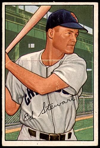 1952 Bowman 185 Ed Stewart Chicago White Sox Fair White Sox