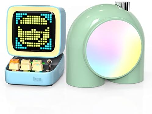 Ditoom Ditoo-Bluetooth-Speaker & Planet-9 Mood-Lamp Gaming Desk de Decoração de Gaming Set com Kawaii e RGB de estilo