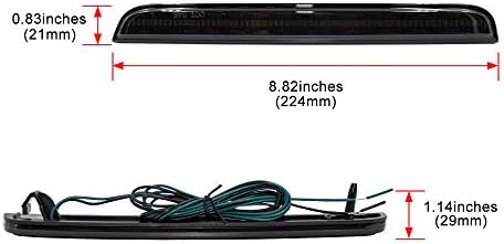 NSLUMO LED LUZES DE REFLECTORIOMENTO TRASEIRO PARA 2015-20202020 LENS DE LENS DE CHALLENGER 2015-2020 LENTES DE LUZ DE